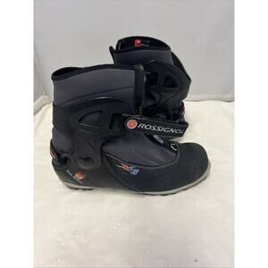 Rossignol X-6 Ski Boots Cross Country Black/Gray Men's Size 8.5 EU 41